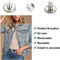 6 Pieces Perfect Fit Instant Button, Instant Buttons, Jean Replacement Buttons Removable Button No Sew Buttons to Extend or Reduce an Inch to Any Pants Waist in Seconds!